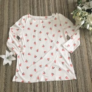 Loft watermelon shirt